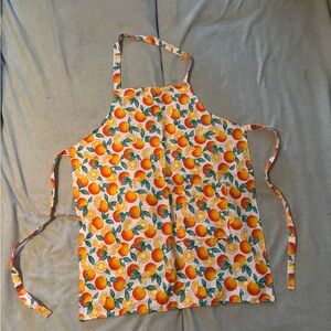 🍊 Bright Orange Fruit Apron – Handmade & Vibrant 🍊